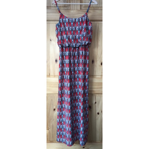 A. Byer Dresses & Skirts - A. Byer Aztec print cami strap maxi dress size M